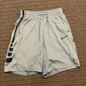 Gray Nike elite shorts